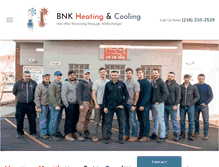 Tablet Screenshot of bnkheating.com